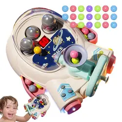 Juguete divertido en forma de nave espacial para niños, máquina de Pinball, aprender conceptos a través del juego, juego de acción y reflejo para 3 y familia