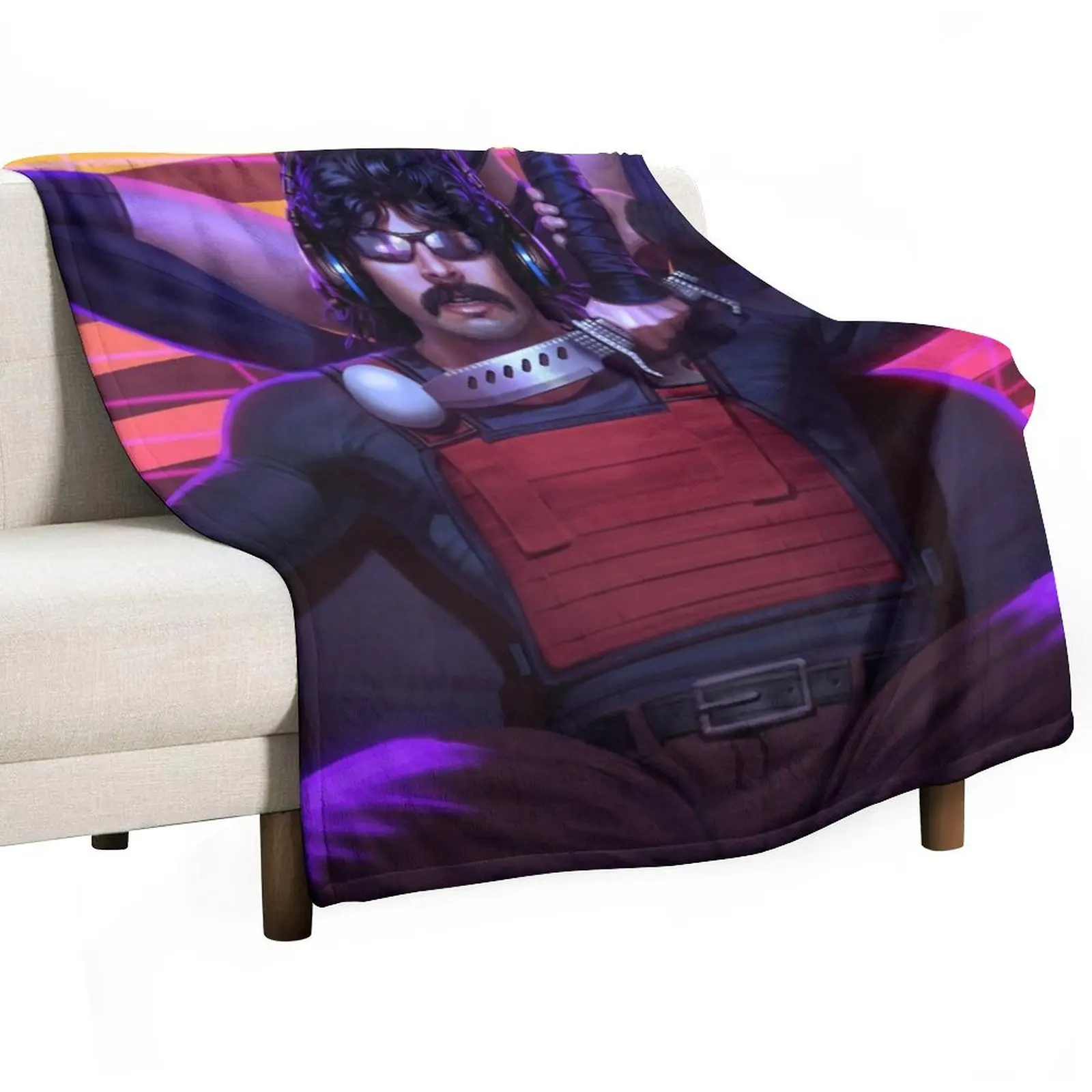 Dr Disrespect and Mrs Assassin Throw Blanket Tourist Sofa Blankets