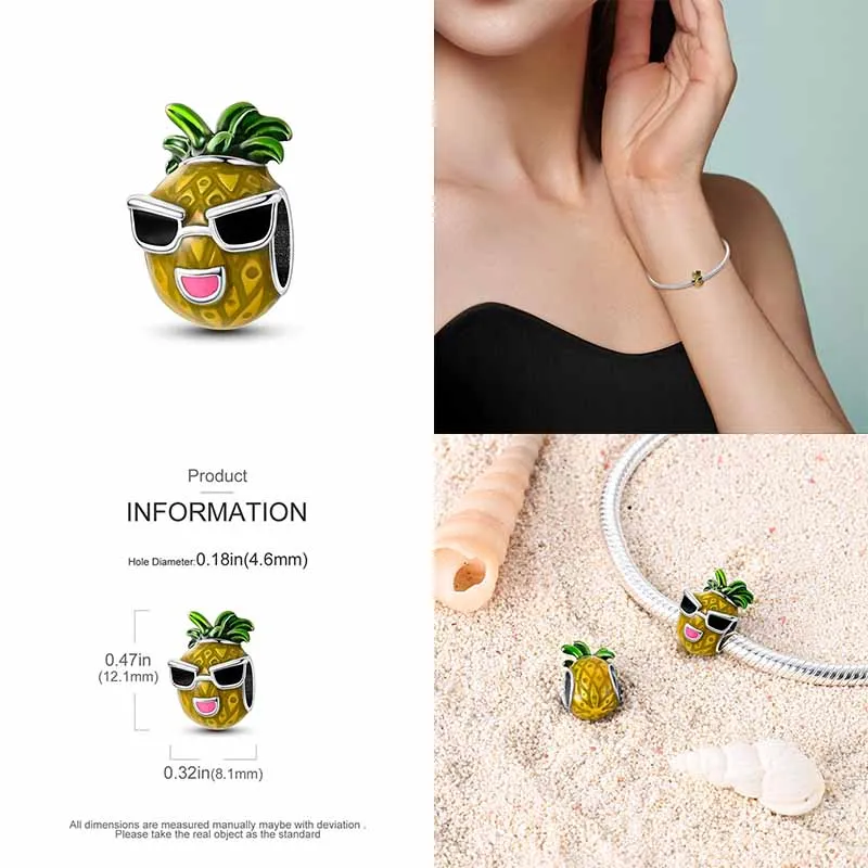문어 돌고래 게 불가사리 거북이 껍질 바다 인어 가리비 앵커 크루즈 선박 매력 925 실버 원래 보석 선물