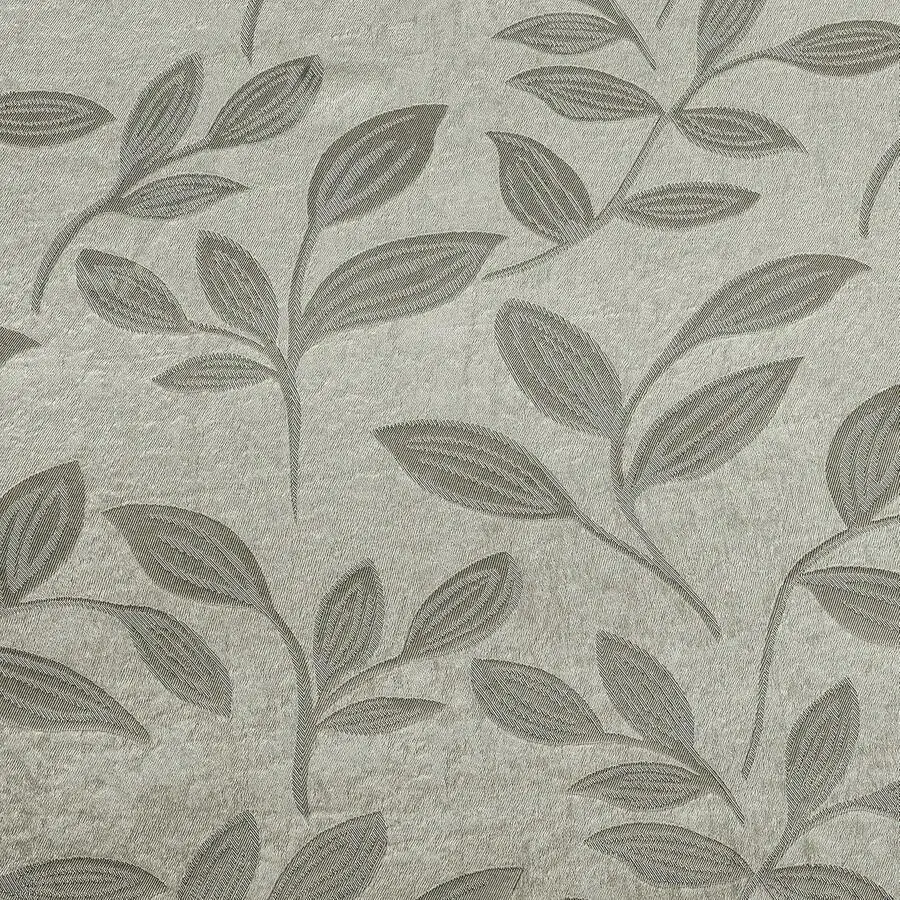 Blackout Curtains With Leaf Pattern, Room Darkening Window Treatment, Thermal Insulation, Modern Bohemian Style, 2 Panels,