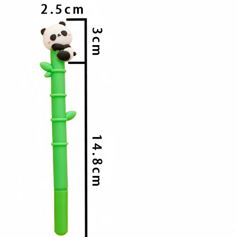 6/12Pcs Creative Green Panda Bamboo Pen for Birthday Party Carnival Wedding Guest Celebration School Gift Gift Bag Pinata Filler