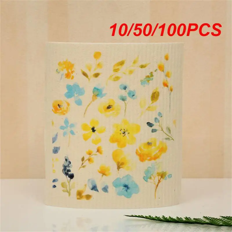 10/50/100PCS Kitchen Towel Porous Fibers Quickly Absorb Water Rubbed Repeatedly Household Cleaning Tools And Accessories