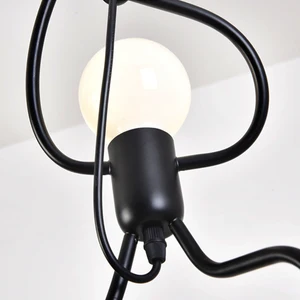 Vintage Iron Little Man LED -Anhängerleuchten, Homebratenlampe und Kinderzimmer, Esstischdekoration 8 Hauptverkauf Iron Man Luminaire - №5
