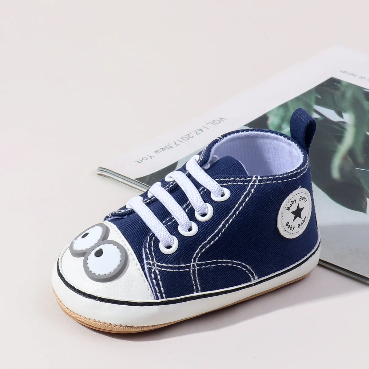 حار بيع تصميم جديد الربيع والخريف طفل للجنسين الأولى المشي Cauasl قماش نمط حذاء طفل صغير مع أحذية TPR