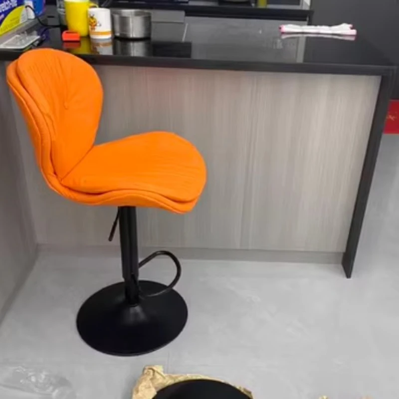 ‌Ergonomic Swivel Bar Stool Height Adjustable Counter Chair with Lumbar Support Luxury Kitchen Island Stool Modern Pub Seating