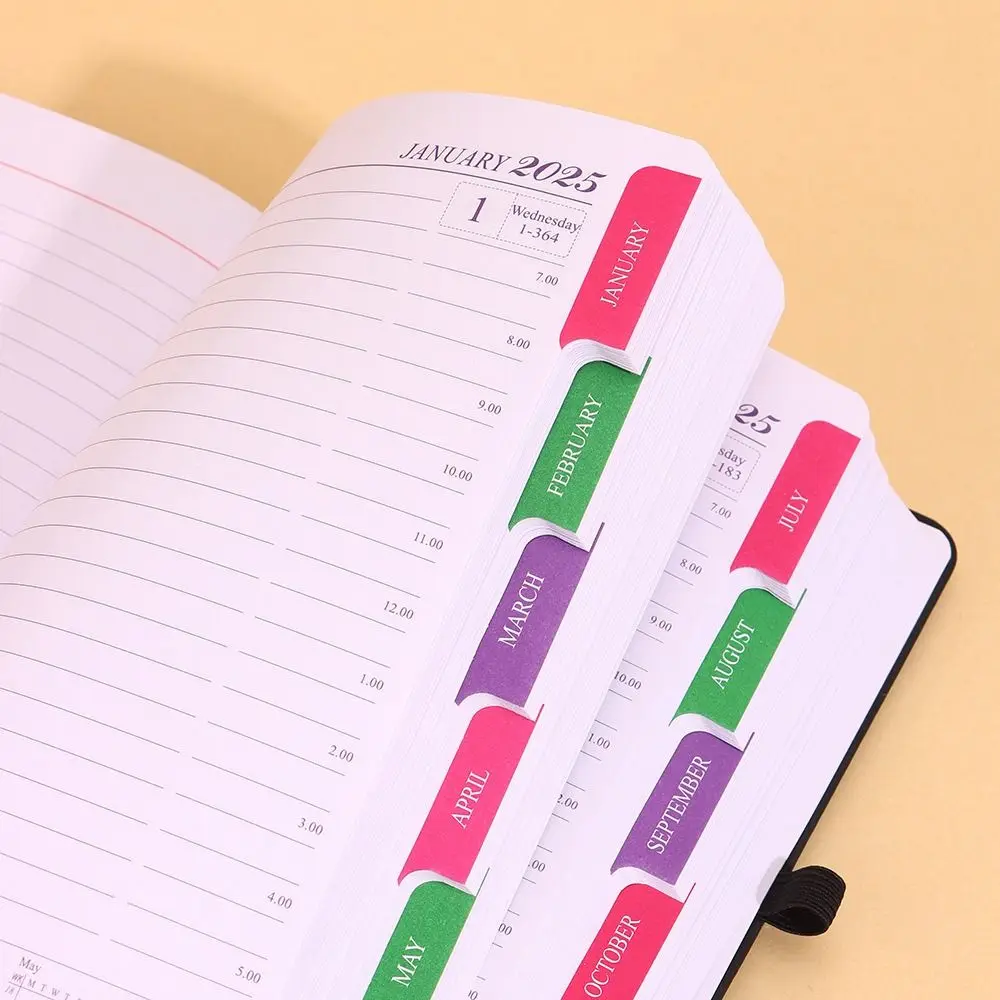 แบบพกพา A5 2025 Agenda Book Planner Reminder To Do List Schedule Book 365 วันหนา Planner อุปกรณ์สํานักงาน