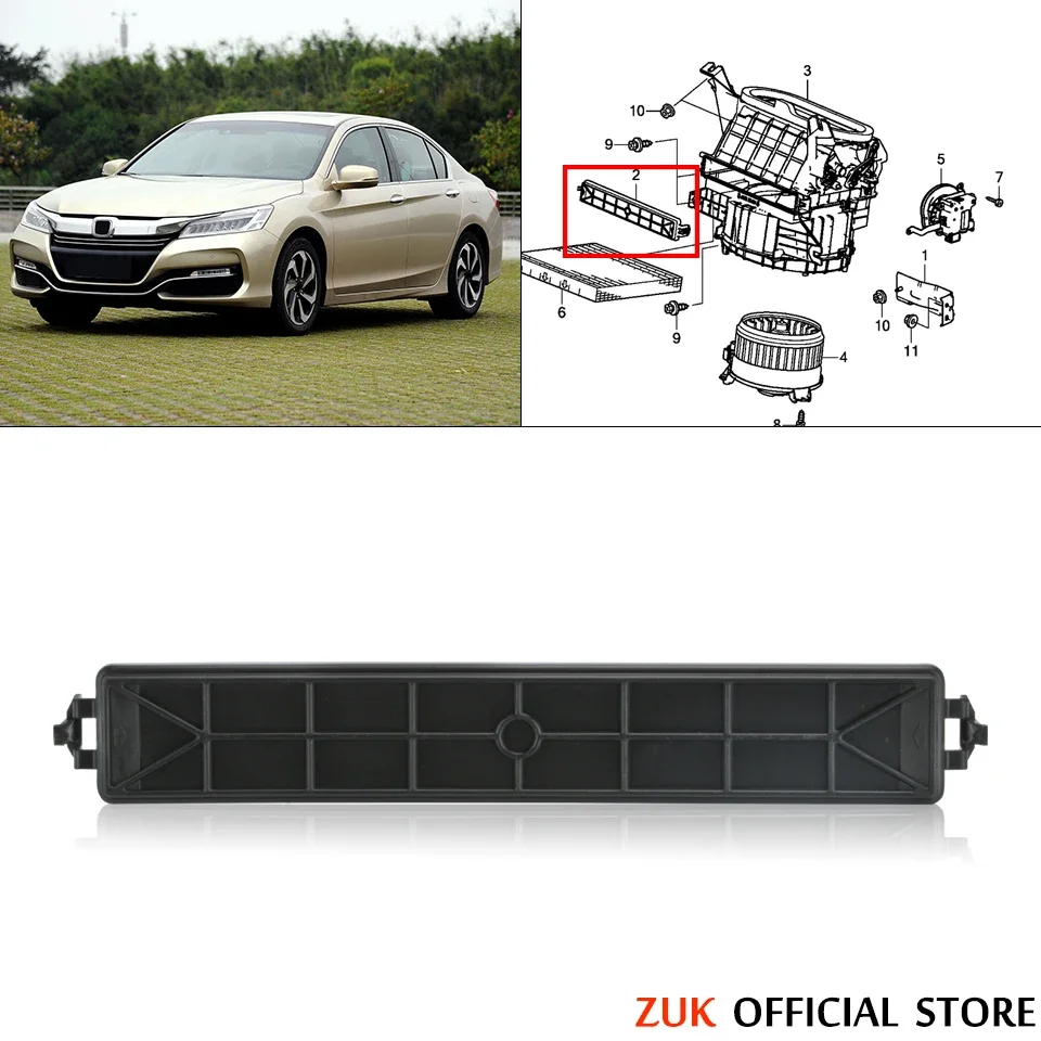 

ZUK For HONDA ACCORD 2014~2018 For CIVIC 2012~2015 For CRV Air conditioner filter box cover Air Cond Cabin Filter Cover