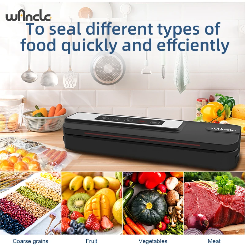 Electric Vacuum Sealing Packaging Machine With Free 10pcs Vacuum bags Household Food Vacuum Sealer for Freshness Storage