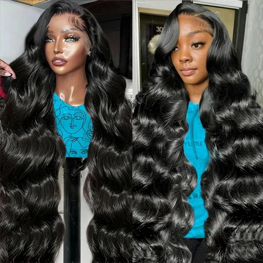 

180 Density 13x6 Natural Body Wave Lace Front Human Hair Wig Brazilian Remy 30 34 Inch 13x4 Lace Frontal Wigs PrePlucked For Wom