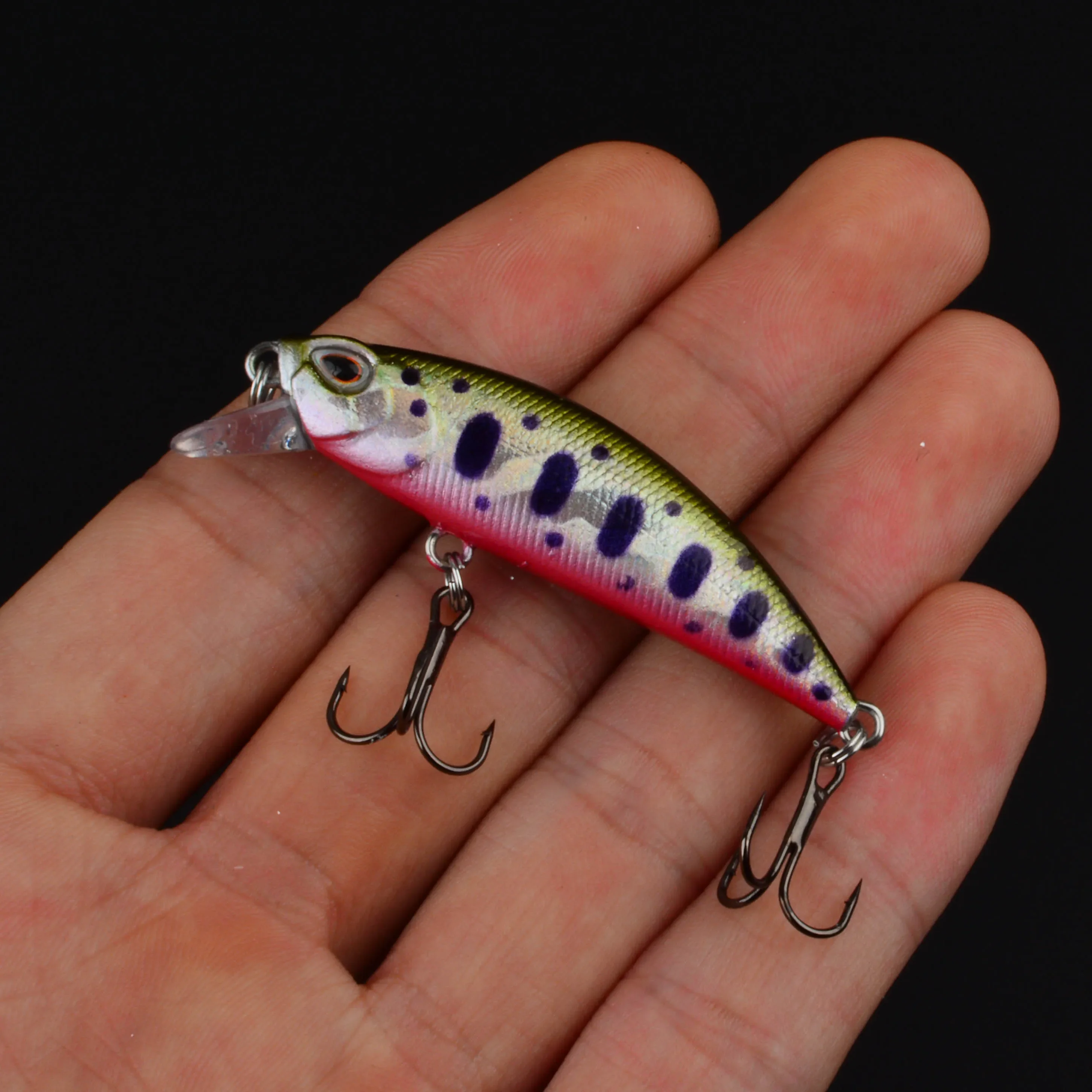 Angelköder 3D-Augen 50mm 5g Kunststoff-Hartköder Künstliche Köder Wobbler Crankbait Winter-Meeresangeln Bass-Angelzubehör – Detail 7