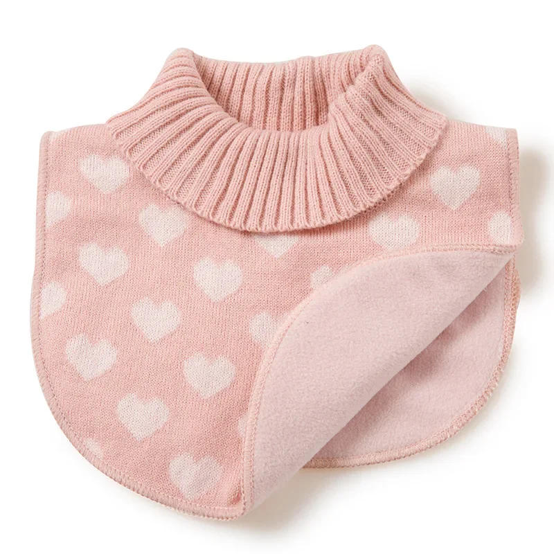 2 3 4 5 6 7 8 Years Baby Scarf Detachable Fake Turtleneck Toddler Kids Warm Knit Mock Half Top Collar Neck Scarves For Boy Girl