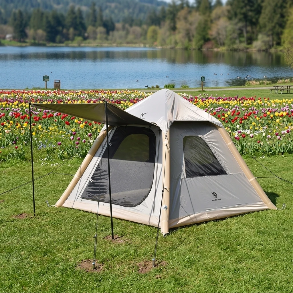 Portable Inflatable Tent Sunshade Thickened Outdoor Camping Gear Excellent Sunproof Waterproof Windproof