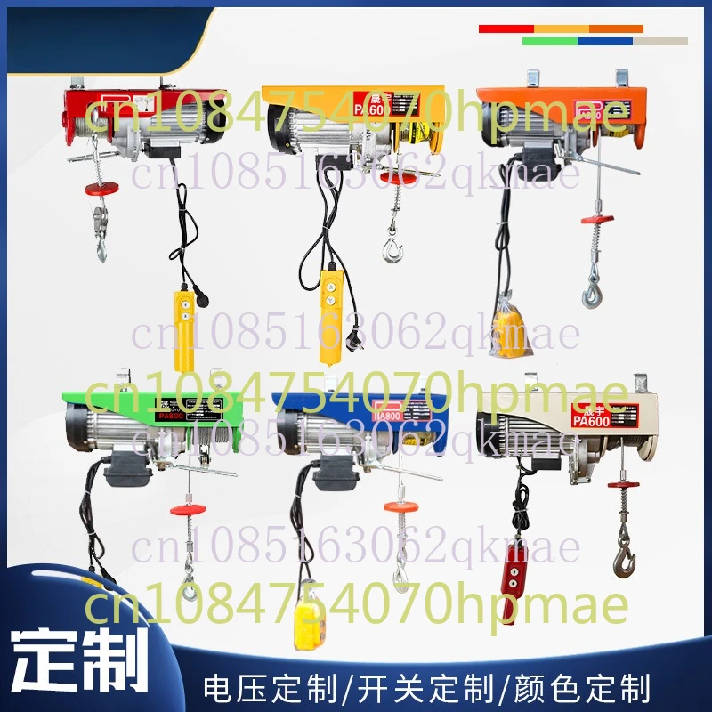 PA Micro Electric Hoist Household 110v230v Hoist Grain Crane