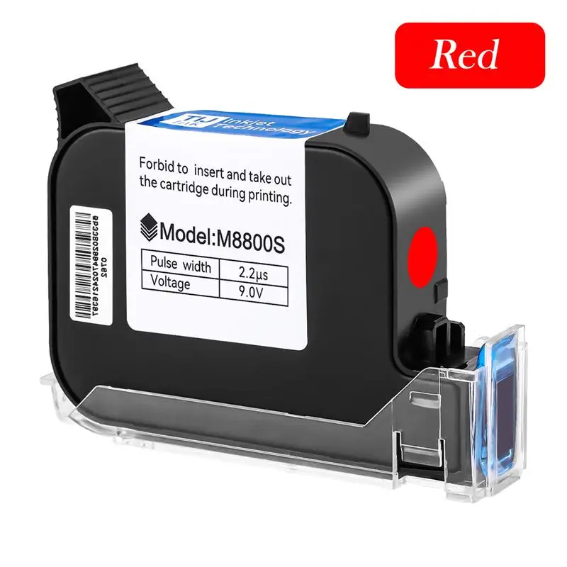 To 12.7mm Inkjet Printer Ink Cartridge White Red Yellow Blue Green for VIP