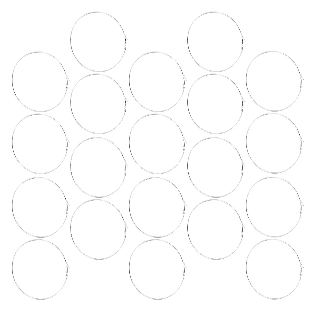 

10Pair Round Hoop Earrings 100Mm Big Circular Statement Jewelry Lightweight Elegant Design for Women Modern Trendy Look
