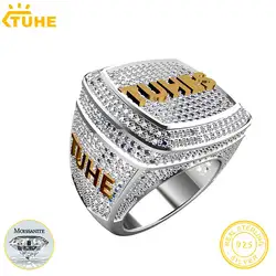 12 Zodiac Signs Custom Rings For Men Women Letters Rings Sterling Silver 925 Combination Letter Name Moissanite Rings Jewelry