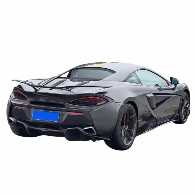 Good fitment forged carbon fiber rear bumper lip spoiler for 540 570 to Novitec-style trunk cover car spoilers tail wing