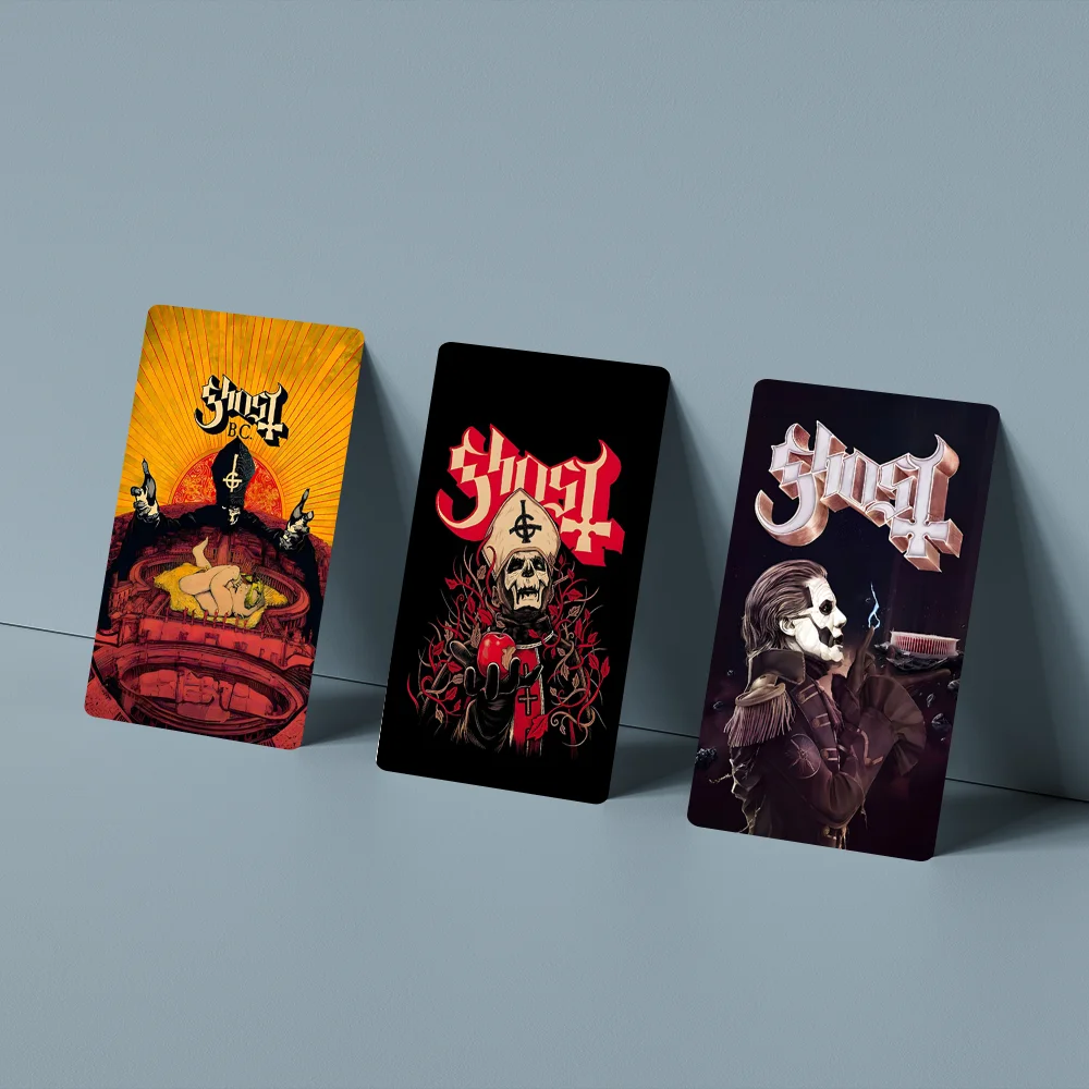 

Ghost Heavy Metal Band Stickers Cartoon Credit Card Visa Debit Bank Charge Card Bus Metro Waterproof Sticker Decal Decoration