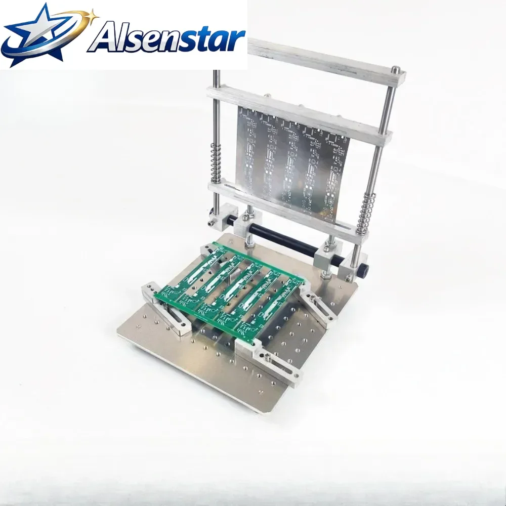 Steel Sheet PCB Steel Mesh Solder Paste Printing Platform SMT Solder Paste Printing Manual Mini Machine Manual Wire Printing