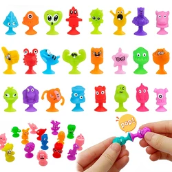 20pcs Mini Monster Suction Cup Pop Toys Stress Relief Kids Birthday Party Favors Classroom Prizes Goodie Fillers Boys Girls Gift