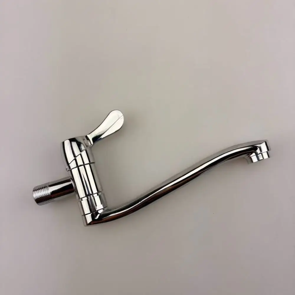 Extended Single Cold Water Tap Wall Mounted Copper Faucet For Mop Pool Kitchen Laundry Machine Inlet Valve Durable Connector