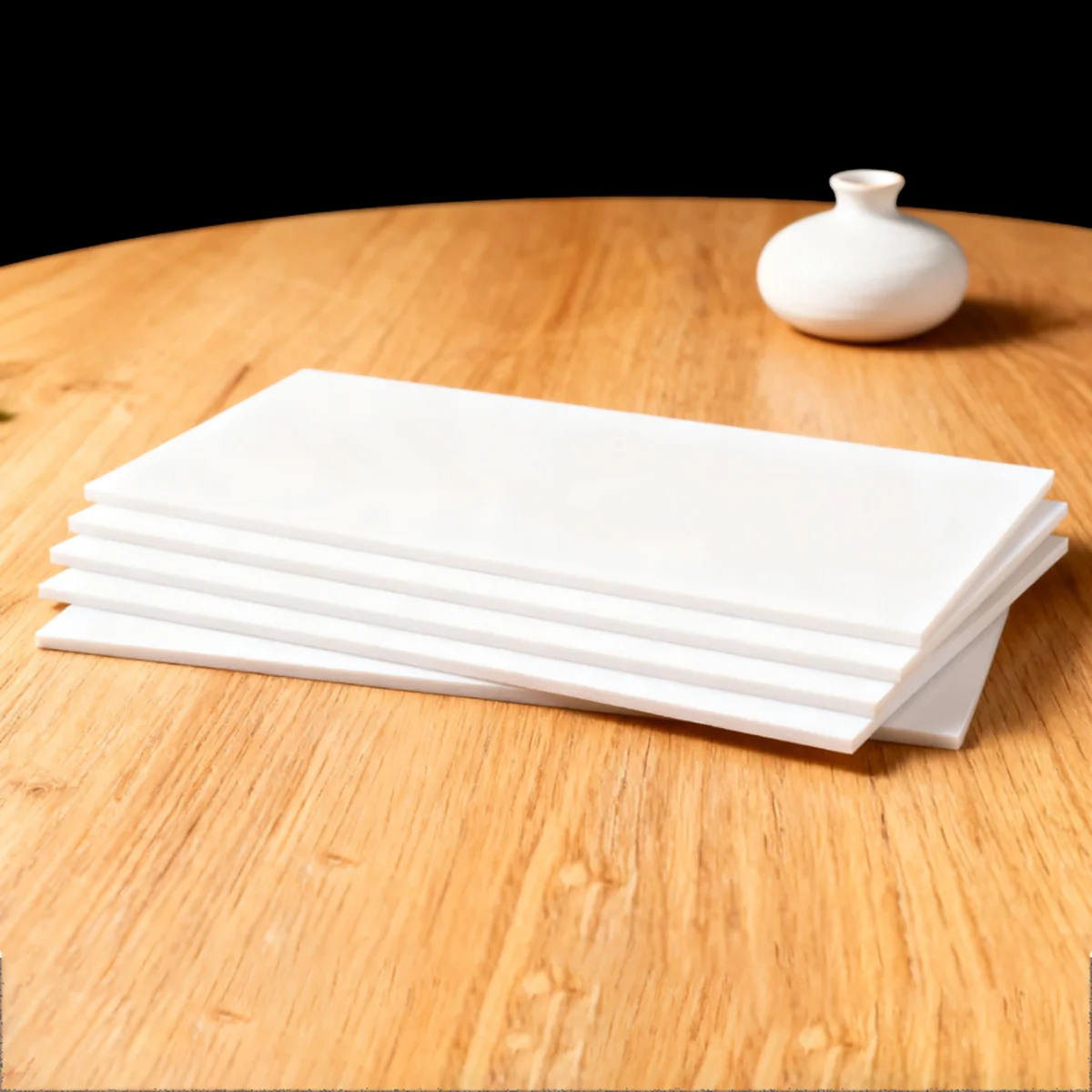 Thk 0.5-5 مللي متر لوحة ABS بيضاء لوحة تحويل بلاستيكية لتقوم بها بنفسك نموذج صنع المواد ملحقات نموذج البناء #3