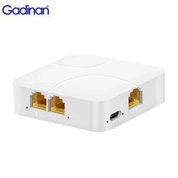 1000M Gigabit Network Ethernet Splitter Adapter Cable Extender convertitore RJ45 1 in 2 /4 Out opzionale per PC Laptop TV Box Router