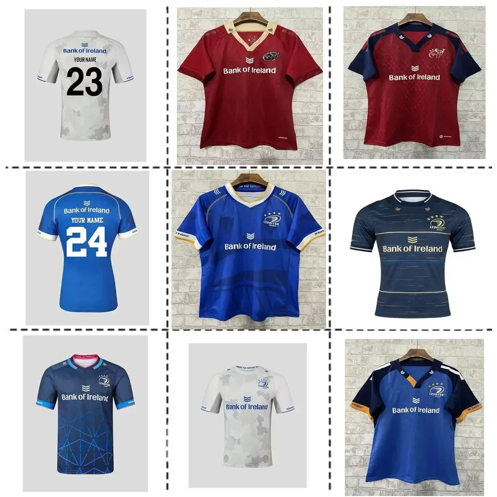 Leinster Rugby Shirt 2023 2024 Adults Rugby Jersey Shirt Mens Home Rugby Jersey Custom name and number size S-M-L-XL-XXL-3XL-4XL