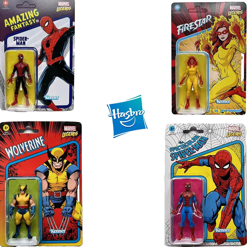 

Hasbro Marvel Legends Series Retro Power Man SpiderMan Iron Man Wolverine and Other Superheroes Action Figure Model Gift for Kid