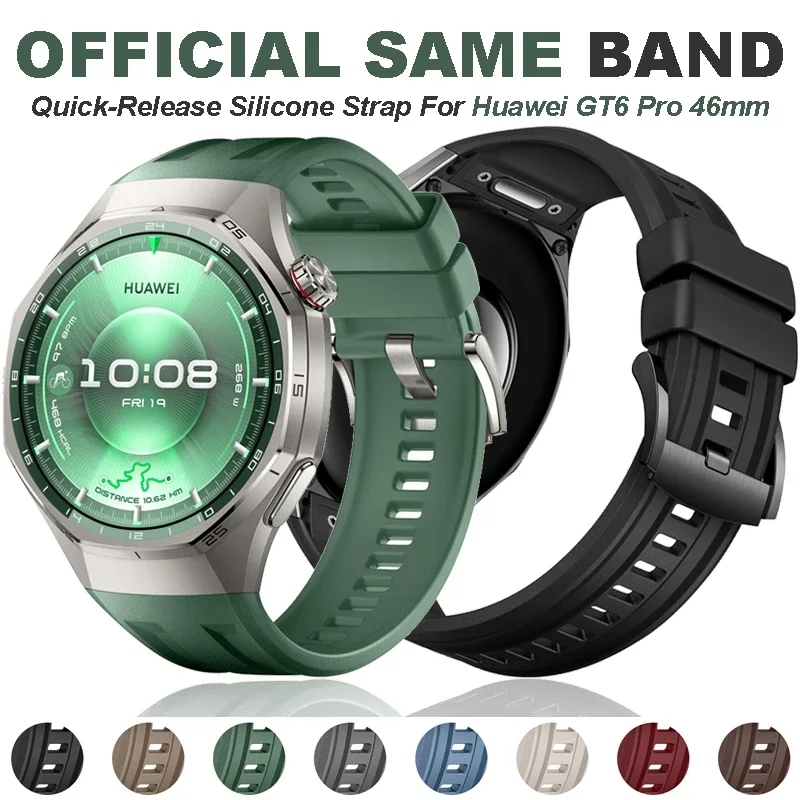Silikon Strap Für Huawei Smart Uhr GT6 Pro 46mm Offizielle Original Ersetzen Band Für Huawei GT 6 Pro Männer frauen Band Zubehör