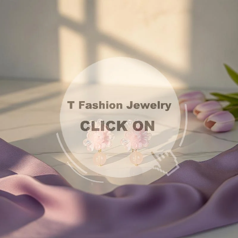 Resin Flower Tassel Drop Earrings KOL Recommended 1 Pair Popular Ear Jewelry for Women Party Vacation Photo Shoot