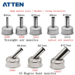45 gradi ugello per ATTEN ST-862D pistola ad aria calda senza piombo stazione di saldatura stazione di rilavorazione intelligente per riparazione Chip PCB