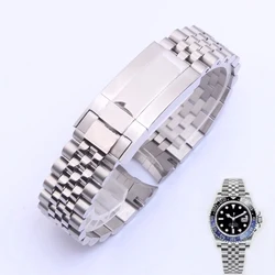 Jubilee Watch Band For Rolex Sub GMT Yacht Daytona Watch Strap Luxury 904 steel Bracelet Mod Parts Replacement Accessories 20mm