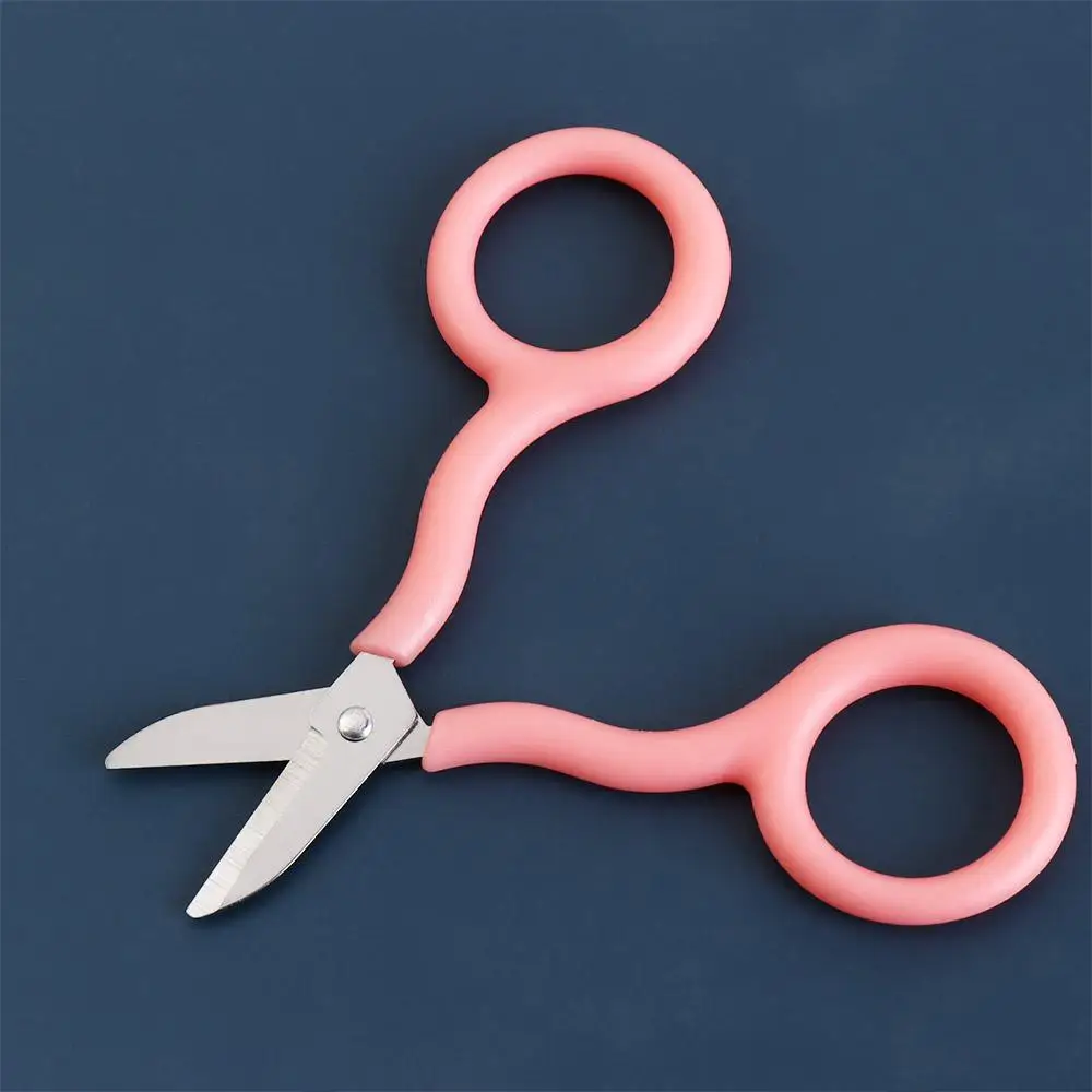 INS Portable Safe Mini Scissor Paper Work Handwork Mini Pocket Scissors Small Stainless Steel Paper Cutter Student