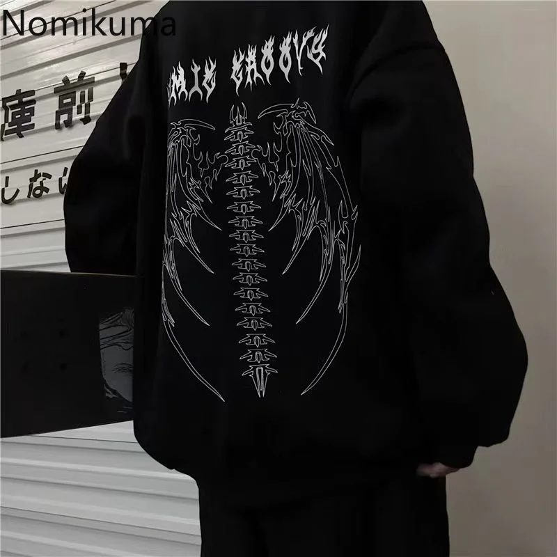 

Women Sweatshirts Streetwear BF Thincked Y2k Hoodies Oversized Tops