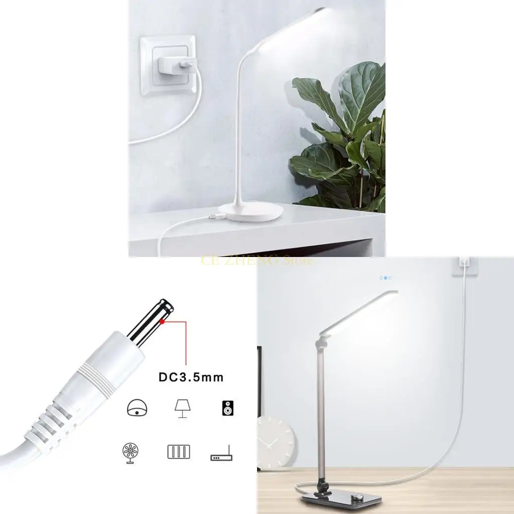 E56B USB ~ DC3.5mm 1.35mm 전원 케이블 80cm 전자 제품 신뢰할 수있는 충전 코드