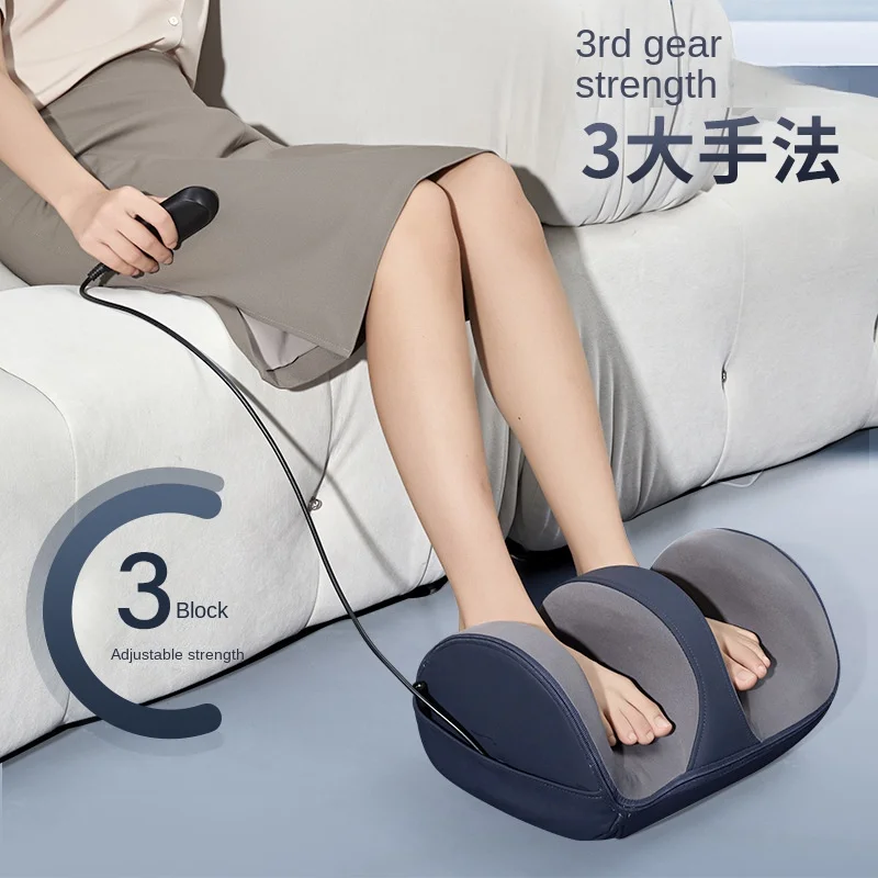 Foot Massage Machine Fully Automatic Kneading Soles Feet Hot Compress Feet Massage Device Remote Control Charging Model