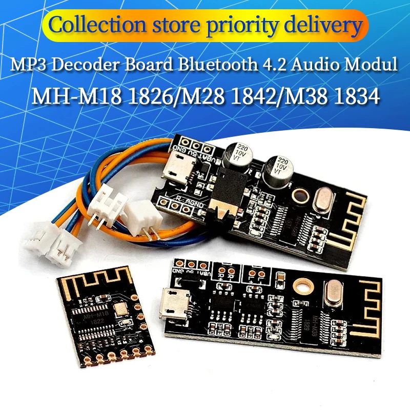 MP3 Decoder Board Bluetooth 4,2 Audio Modul Verlustfreie Stereo DIY Refit Lautsprecher Hohe Fidelity HIFI