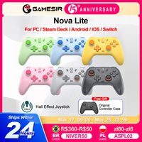 GameSir Nova Lite Gamepads PC Switch Gaming Controller for Nintendo Switch Steam iOS Android with Hall Effect Josticks