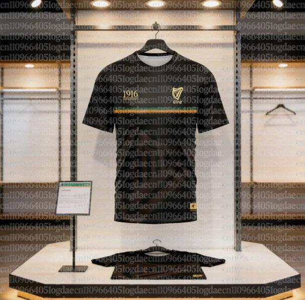 

New Fashionable and Comfortable 1916 Jersey Sports Short Sleeved Printed Fashionable Casual Loose Round Neck T-shirt