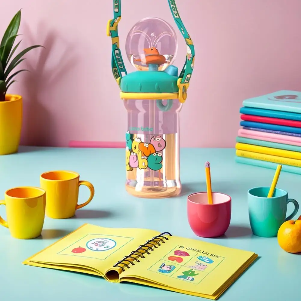 

350 мл креативная чашка для фонтана с китом, новая двойная крышка для питья, пищевая безопасная герметичная чашка для воды с распылителем для кита