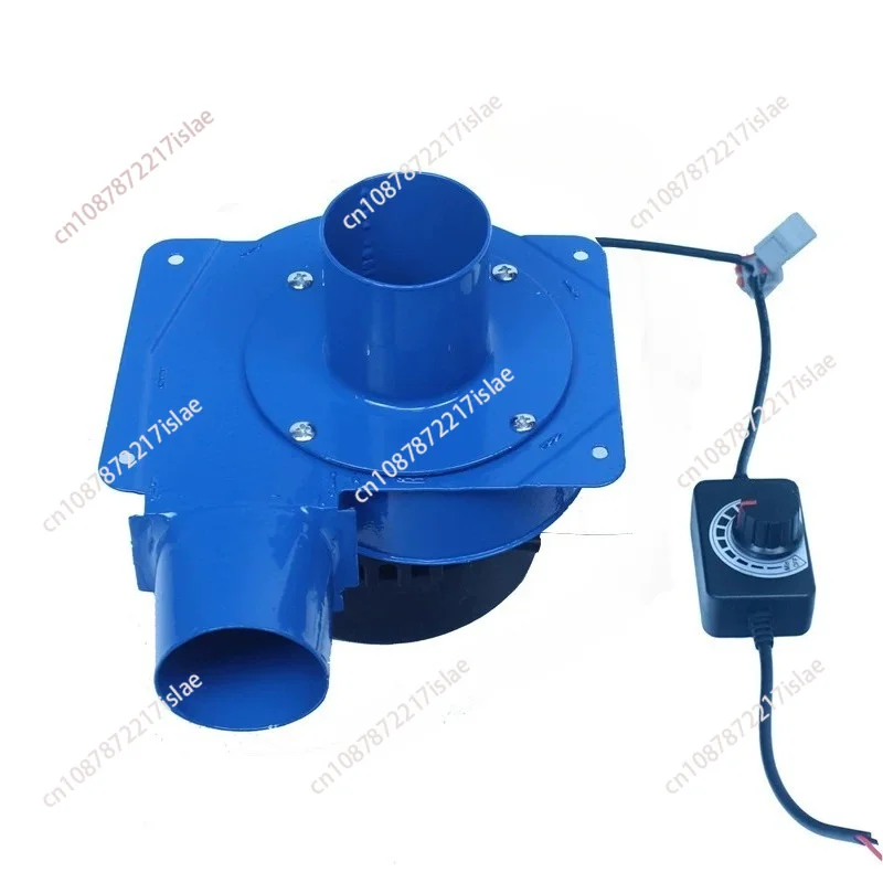 12V DC Mini Brushless Air Blower Fan, 20W High Temperature Resistant 50mm Pipe Powerful Ventilation Fan