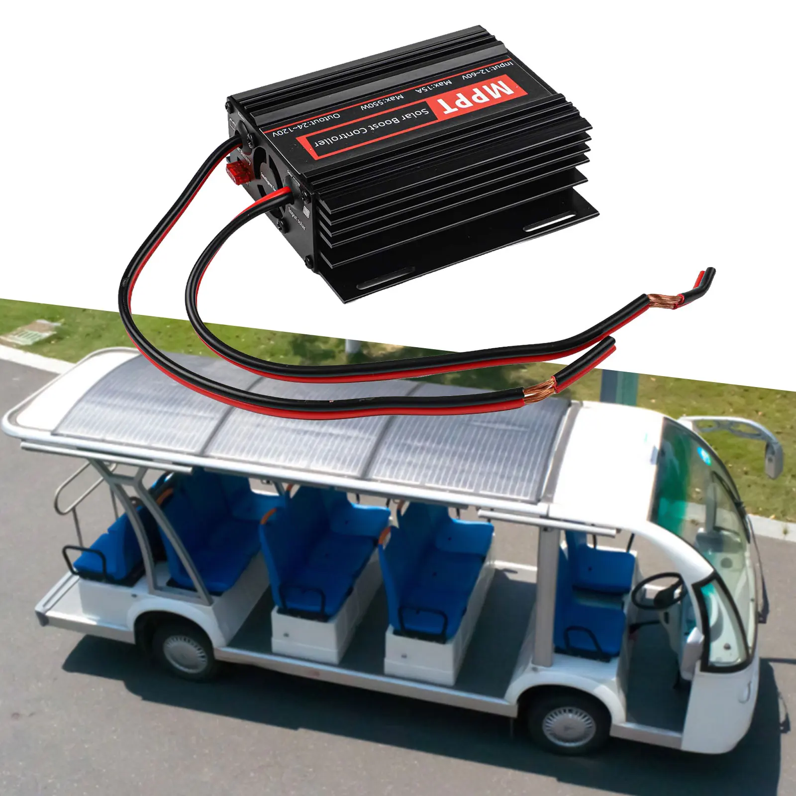 Display Feature On The Smart MPPT for charger Provides Clear Readings Of Your Charging Status And Performance Metrics