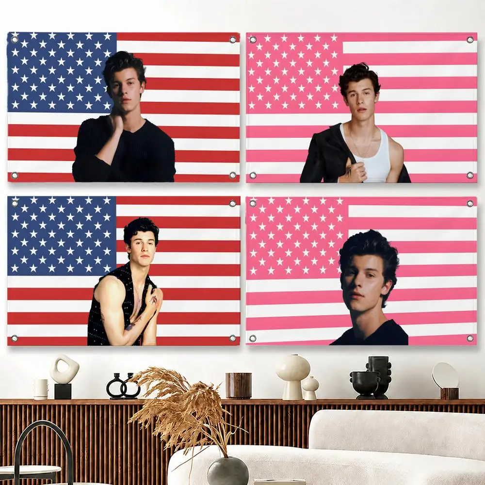 Singer Shawn Mendes Flags flag Suitable For Party Club Outdoor Interior Wall Decoration Banner Fans Gift