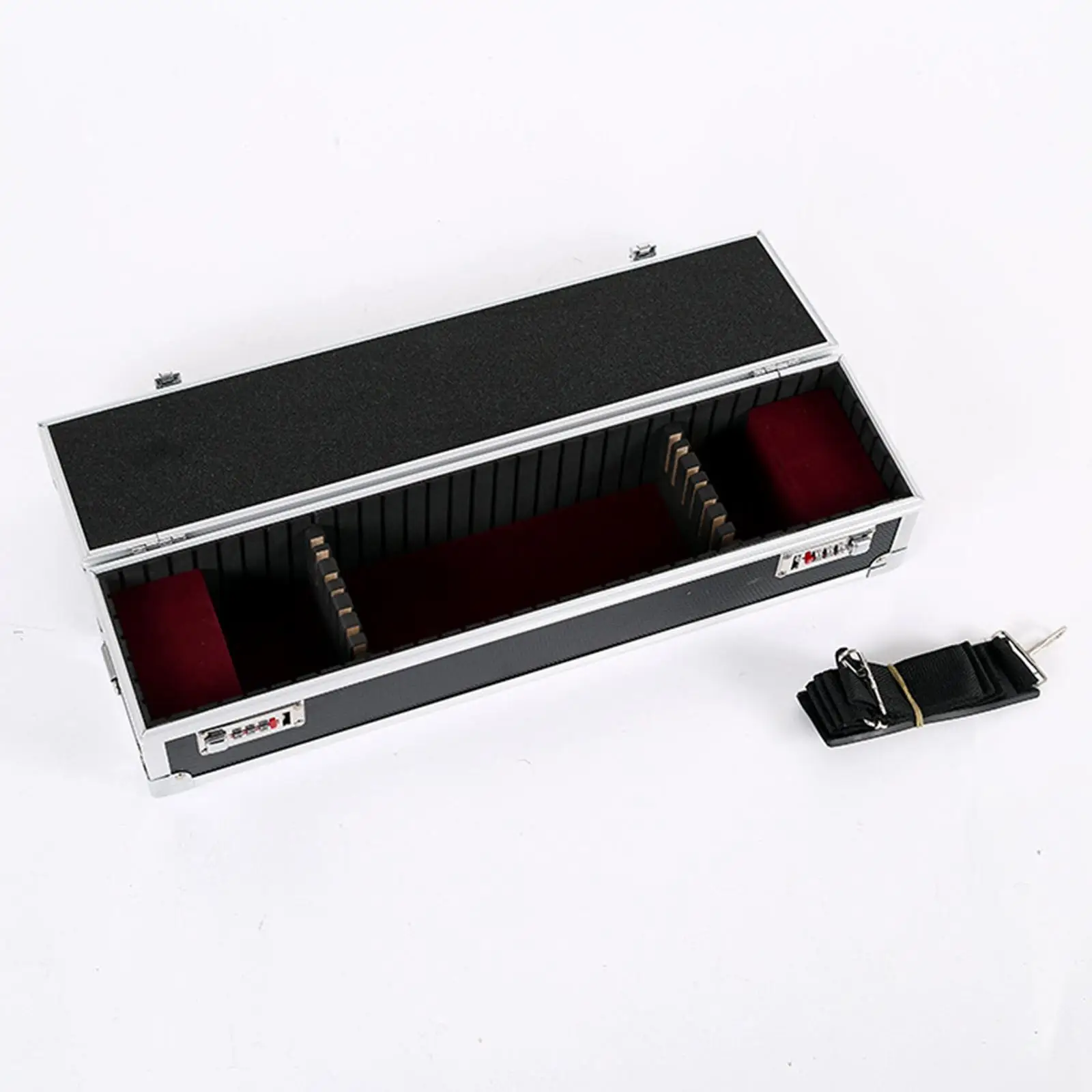 Chef Knife Case Suitcase Aluminum Frame Convenient Multifunction with Sponge Lining Knife Organizer Case for Catering Events