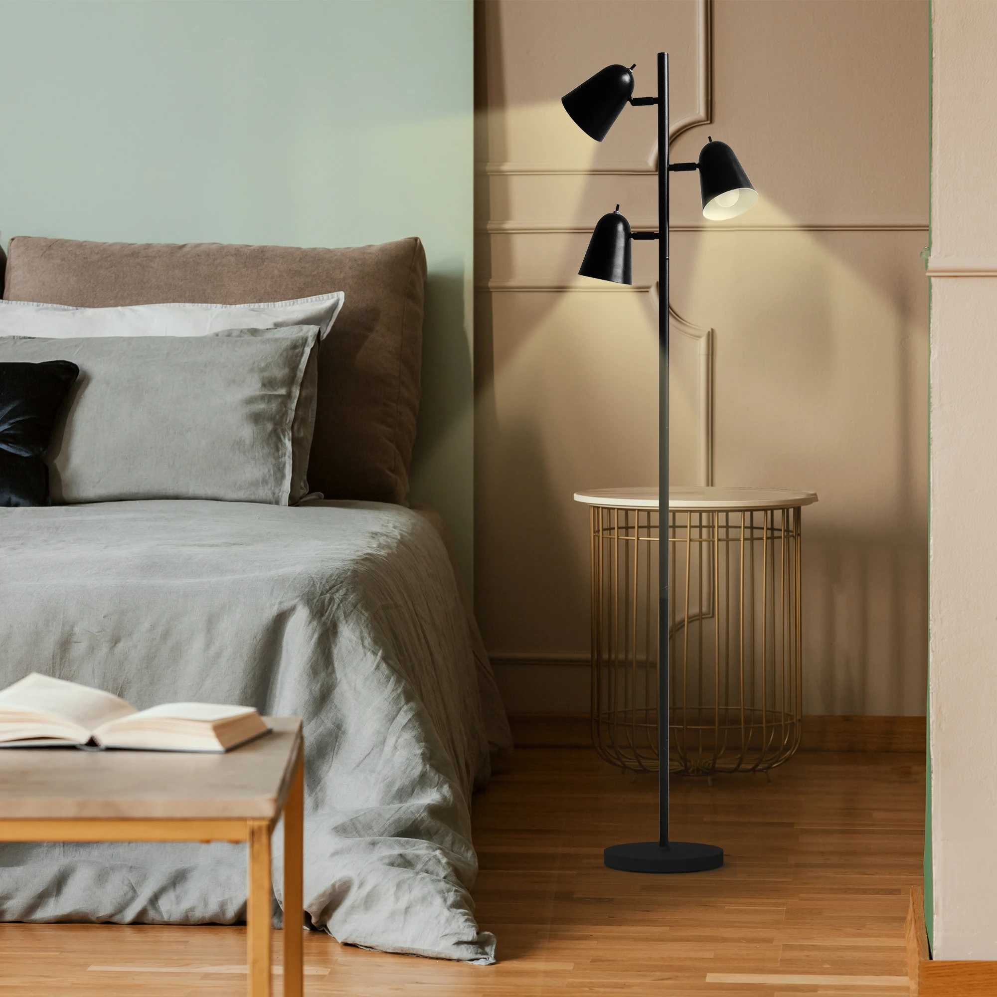 68" Tree Floor Lamp with 3 Bulbs Included