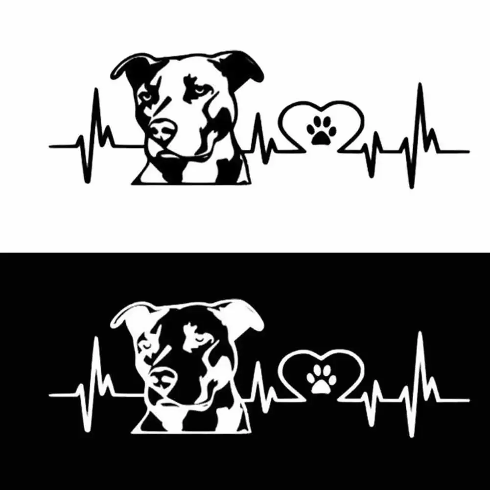LYKX osobowość Pitbull miłość wzór naklejki samochodowe samochody motocykle akcesoria zewnętrzne winylowa tablica naścienna, 20cm * 6.7cm