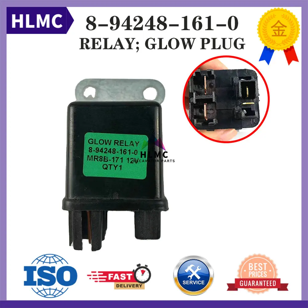 

Diesel Engine Excavator Parts Relay 8-94248-161-0 MM43128202 MM43128201 8-94248-161-0 MR8B-451 Engine C240 4JJ1 EX27U EX40U EX50