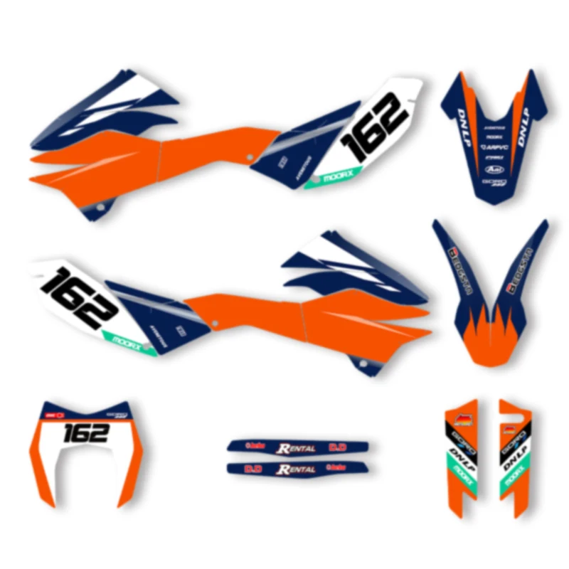 DSMTECH Custom Motorcycle Graphics For KTM 2012 2013 2014 2015 2016 2017 2018 SMC-R690 Decals Stickers Kits 012