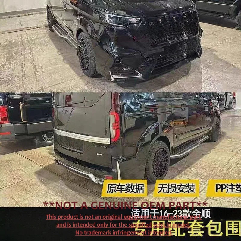 For Ford Transit Tourneo 2016‑2022 Old To New Upgrade 2023 Black Mamba Style Mercedes Look Body Kit Modification Parts